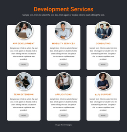 Mobile Development Bootstrap HTML