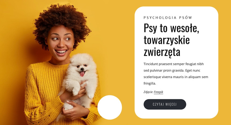 Psy są zabawne Motyw WordPress