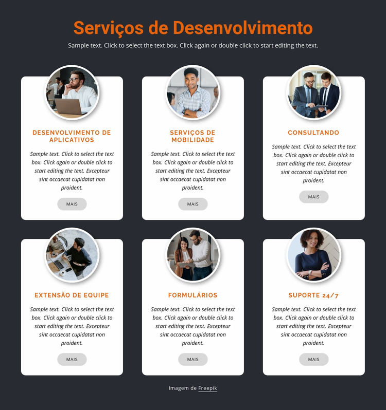 Desenvolvimento móvel Template Joomla