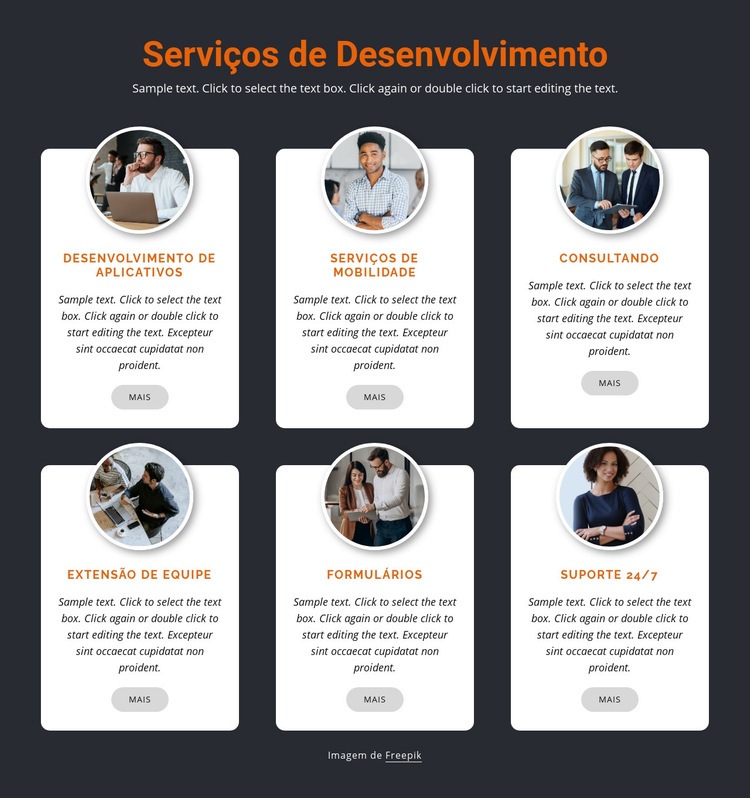 Desenvolvimento móvel Modelo