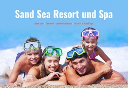 Schöner Privatstrand - Website-Vorlagen