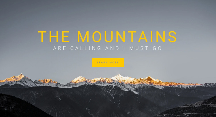 Hiking in Europe HTML Template