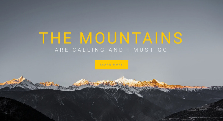 Hiking in Europe HTML5 Template