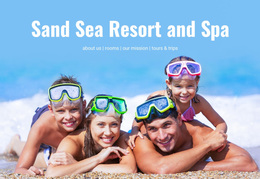 Beautiful Private Beach - Multi-Purpose Web Page Design