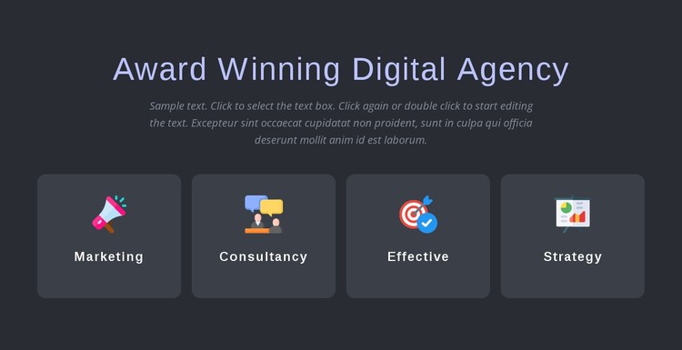 Award winning agency services CSS Template