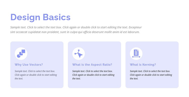 Design basics CSS Template