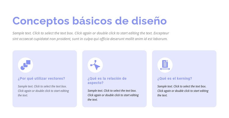 Conceptos básicos de diseño Creador de sitios web HTML