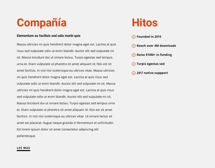 Hitos Creador de sitios web HTML