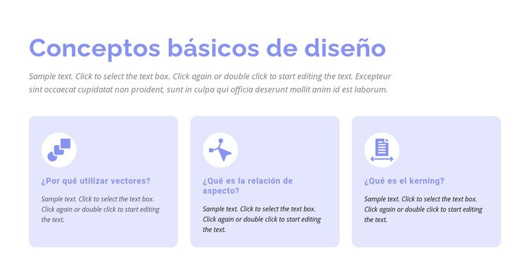 Conceptos básicos de diseño Página de destino