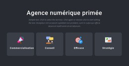 Services D'Agence Primés - Inspiration Pour Une Maquette De Site Web
