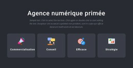 Services D'Agence Primés - Modèle HTML5 Personnalisé