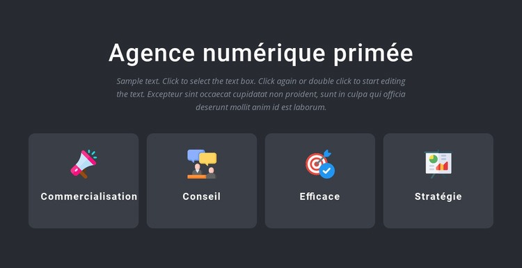 Services d'agence primés Modèle