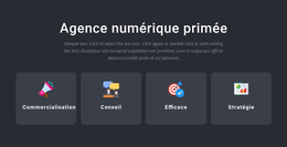 Services D'Agence Primés : Modèle De Site Web Simple