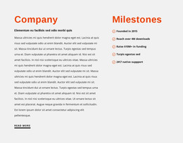 Milestones - Premium Elements Template