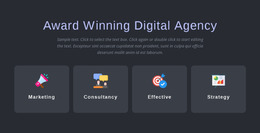 Award Winning Agency Services - HTML Page Creator