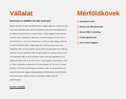 Mérföldkövek – Ingyenes Webhelysablon