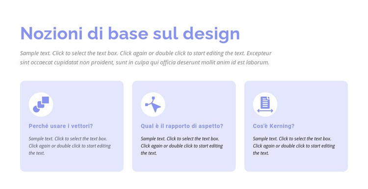 Nozioni di base sul design Progettazione di siti web