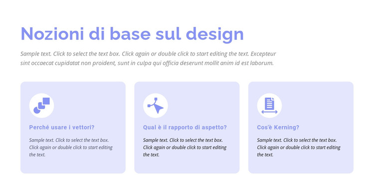 Nozioni di base sul design Modello HTML