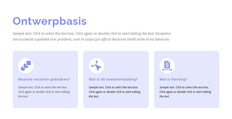 Basisprincipes van ontwerp CSS-sjabloon