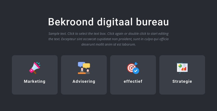 Bekroonde bureaudiensten HTML5-sjabloon