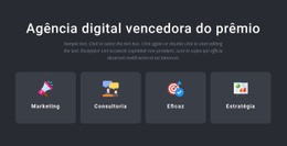 Construtor De Sites Mais Criativo Para Serviços De Agência Premiados