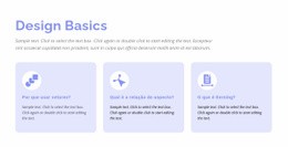 Noções Básicas De Design - Online HTML Page Builder