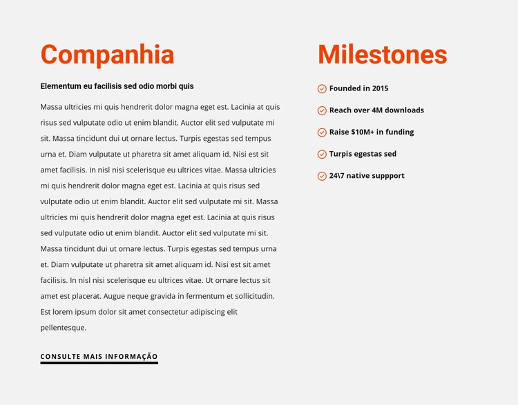 Milestones Template CSS