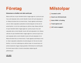 Webbplatsinspiration För Milstolpar