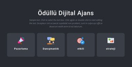 Ödüllü Ajans Hizmetleri - Özel HTML5 Şablonu