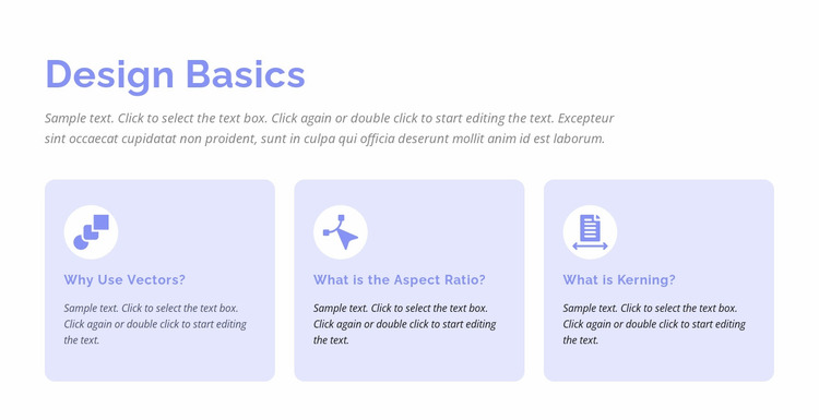 Design basics Website Mockup