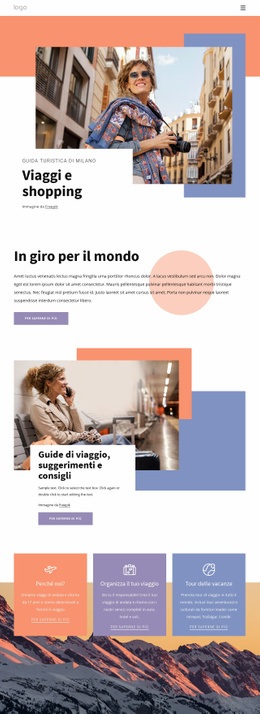 Shopping A Milano - HTML Website Maker