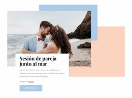 Sesión De Pareja Junto Al Mar: Plantilla HTML5 Adaptable