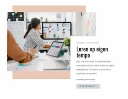 Leren In Je Eigen Tempo - Design HTML Page Online