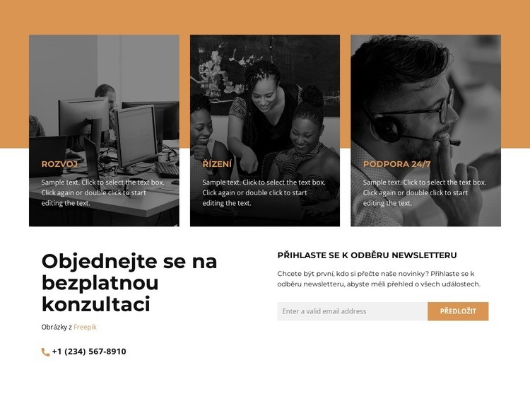 Pošlete balíček e-mailem Šablona HTML