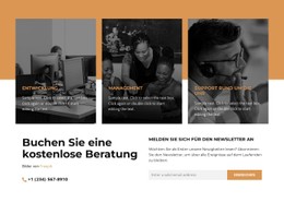 Senden Sie Ihr Deck Per E-Mail CSS-Layoutvorlage