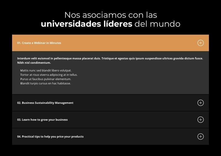 Una plataforma en la que puede confiar Plantillas de creación de sitios web