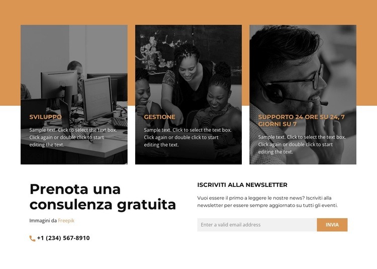 Invia il tuo mazzo via e-mail Modelli di Website Builder