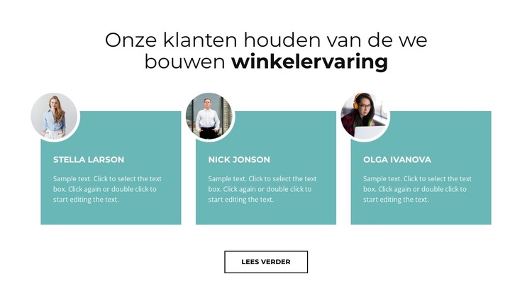 Voor het hele team WordPress-thema