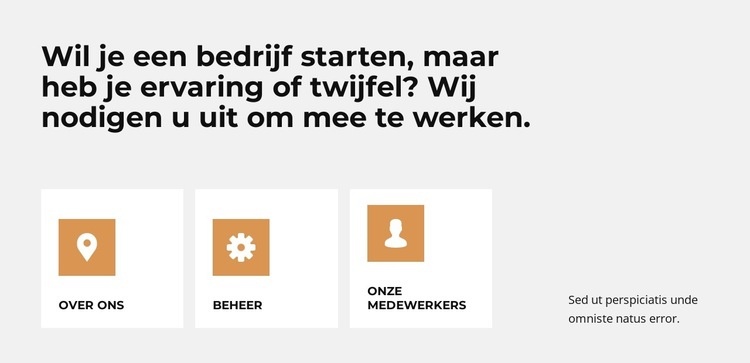 De beste bedrijven ter wereld Website mockup