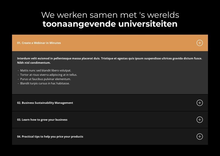 Een platform waarop u kunt vertrouwen Website ontwerp