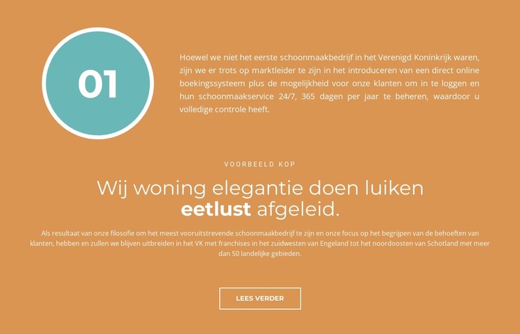 Automatisering werkt Website sjabloon