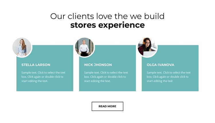 For the whole team Squarespace Template Alternative