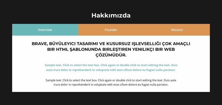 Temel bilgileri öğrenin HTML5 Şablonu