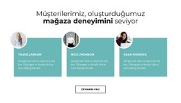 Tüm Ekip Için Için Duyarlı Web Şablonu