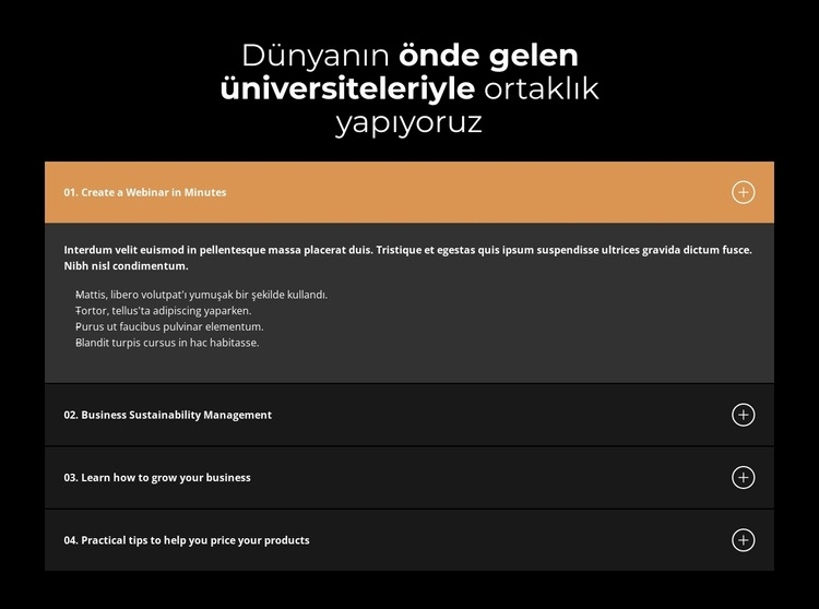 Güvenebileceğiniz bir platform Bir Sayfa Şablonu