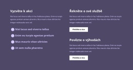 Prémiový Design Webových Stránek Pro Spousta Textu Ve Sloupcích