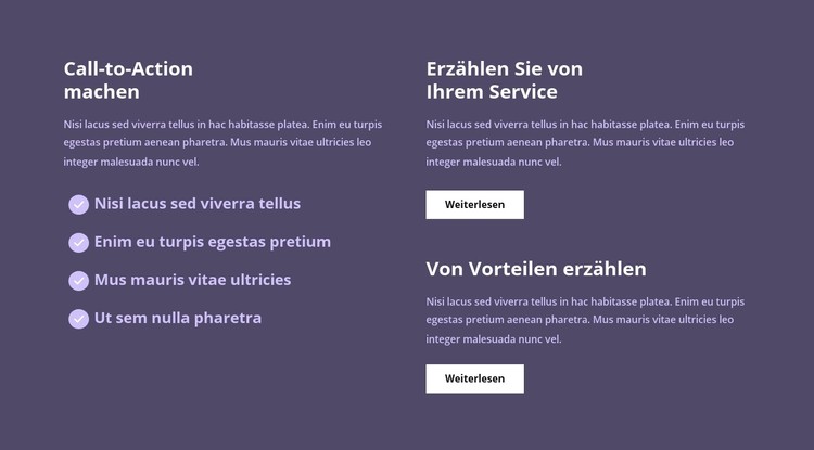 Viel Text in Spalten CSS-Vorlage