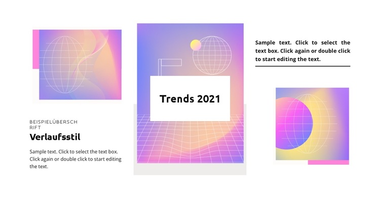 Gradiententrends 2021 WordPress-Theme