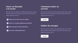 Plantilla HTML5 Premium Para Mucho Texto En Columnas