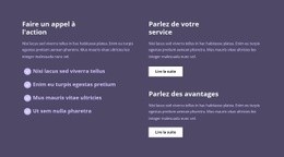 Conception De Site Web Premium Pour Beaucoup De Texte Dans Les Colonnes